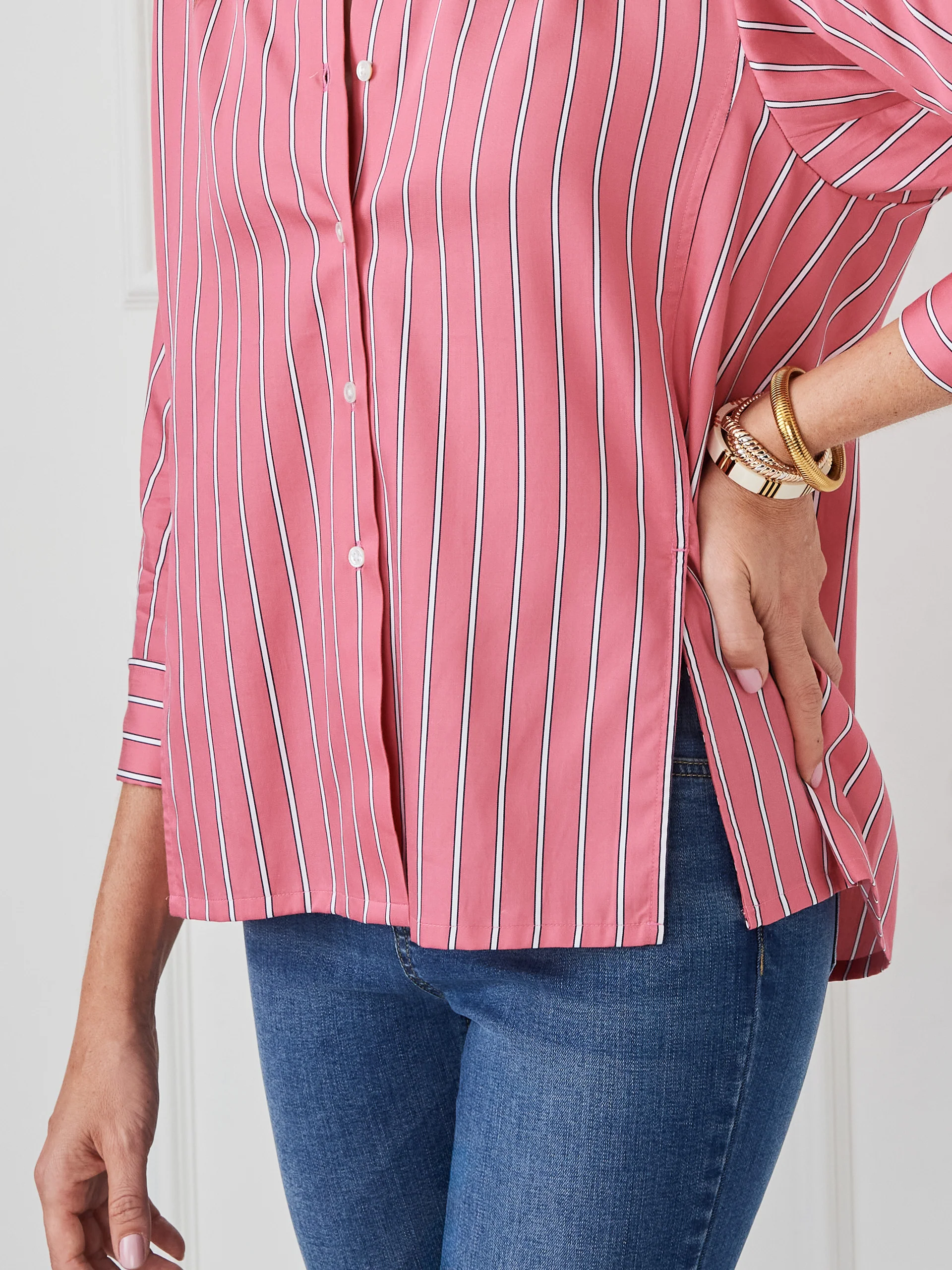 Alexis Shirt in Stripe - Image 3