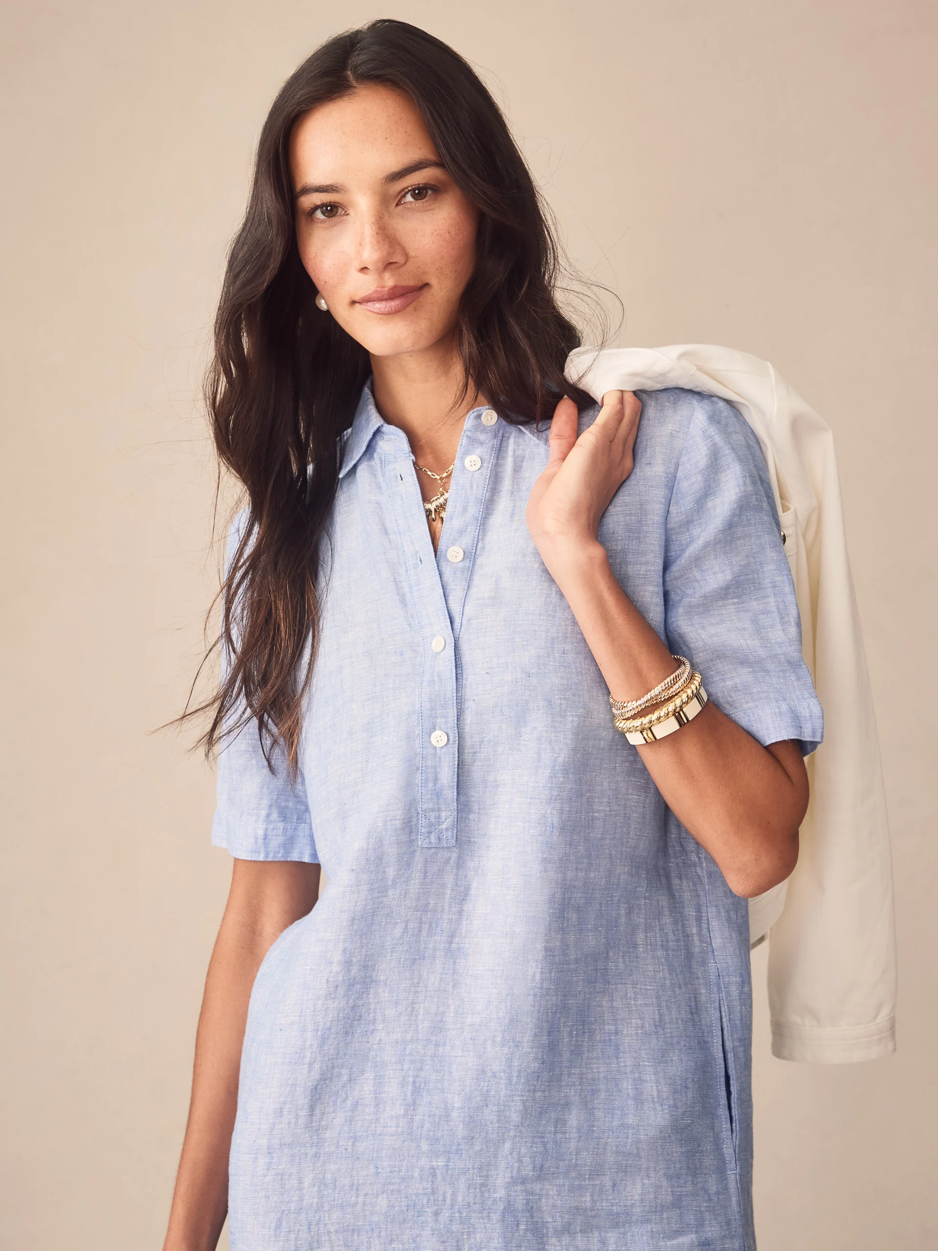 Arissa Linen Dress - Image 3