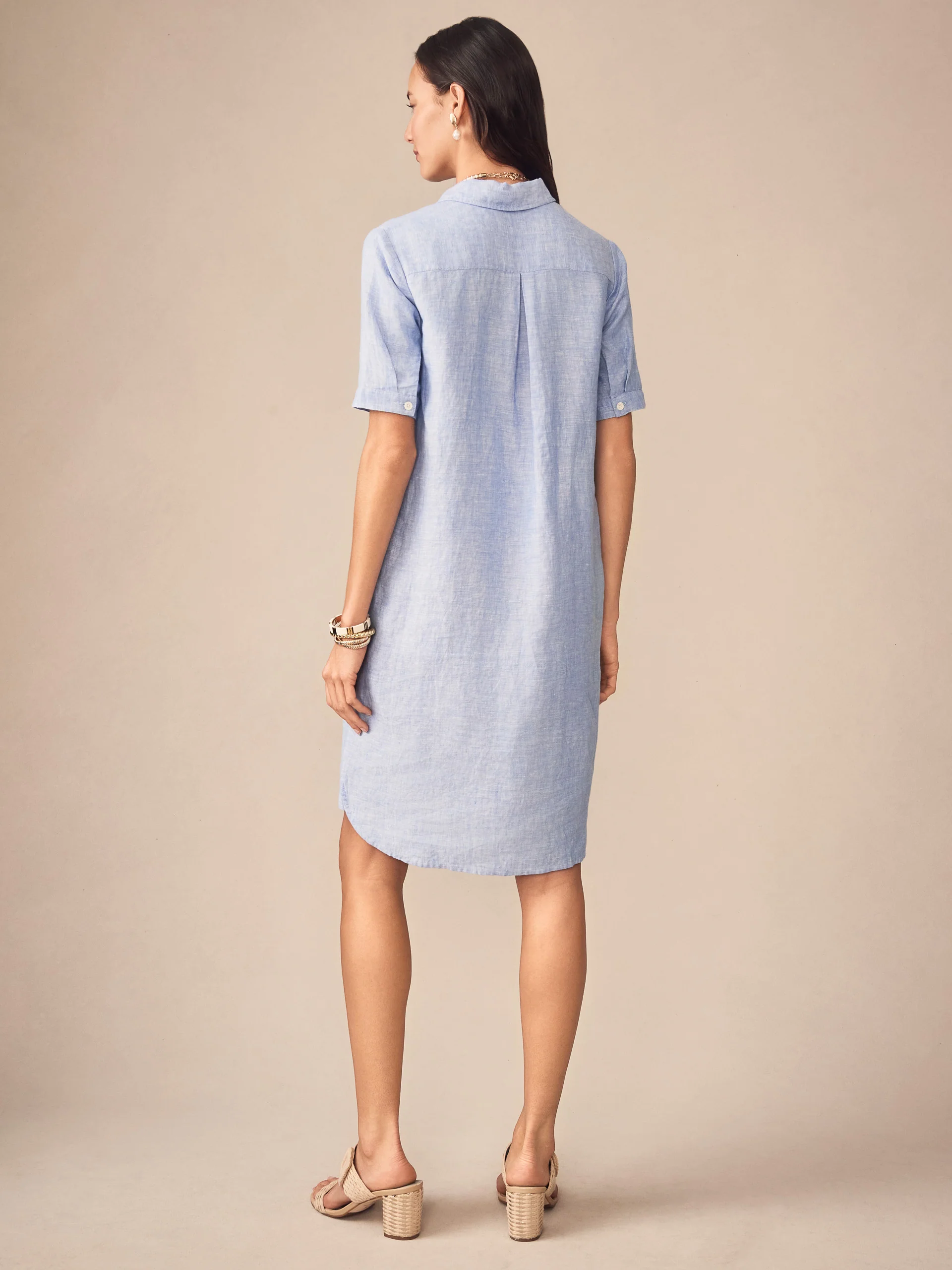 Arissa Linen Dress - Image 4