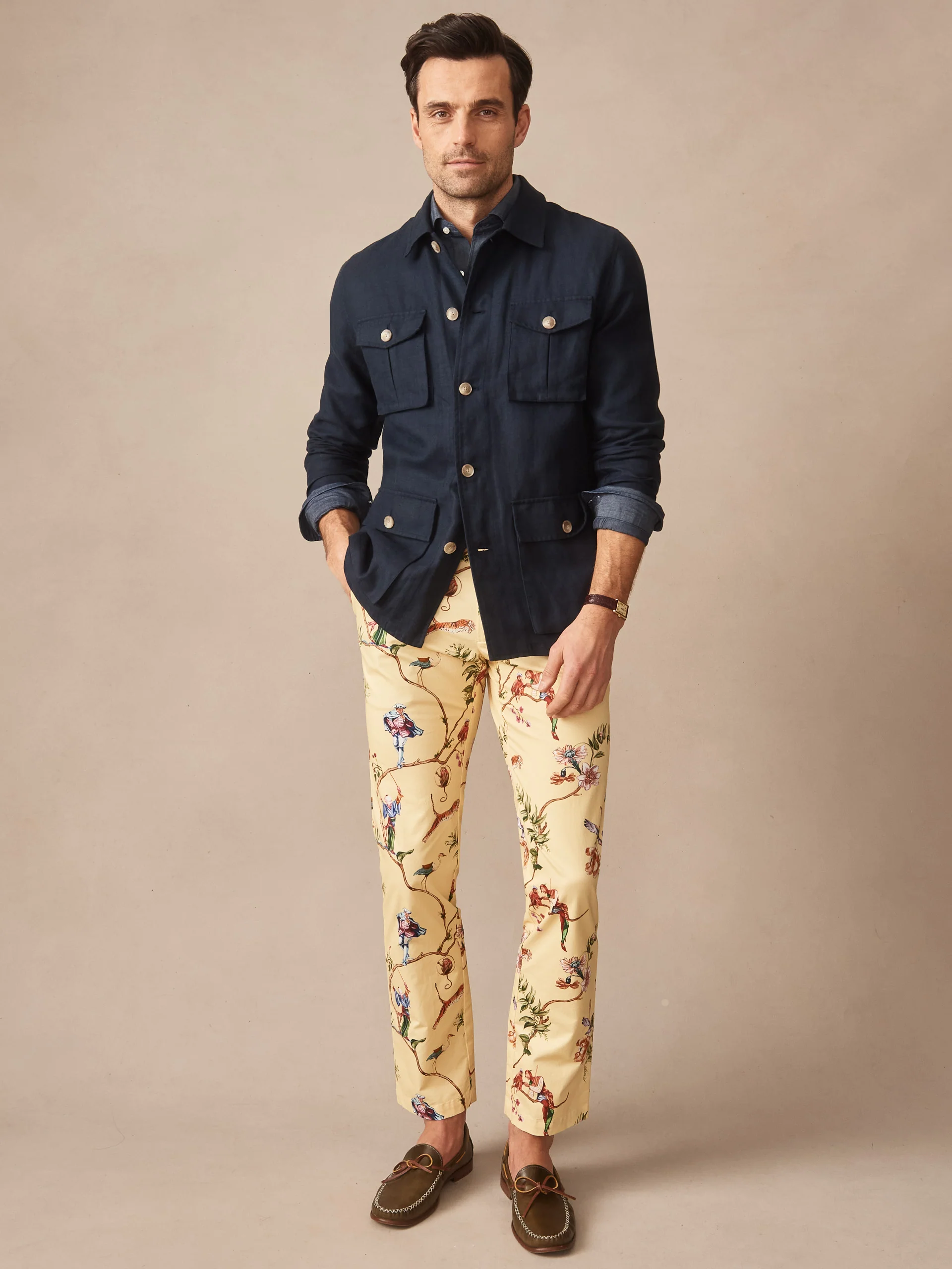 Aston Linen Safari Jacket - Image 3