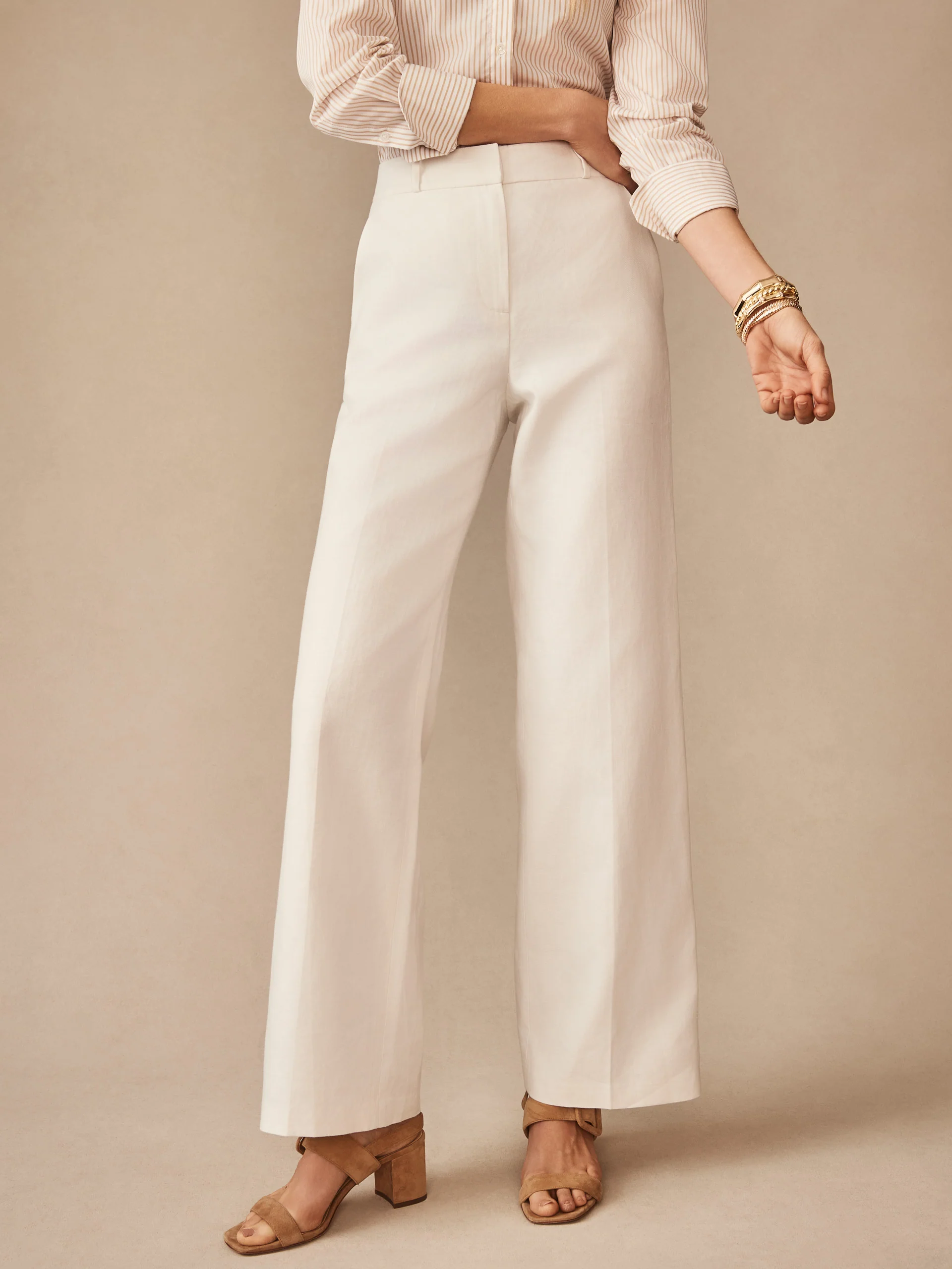 Blythe Linen Blend Pants - Image 3
