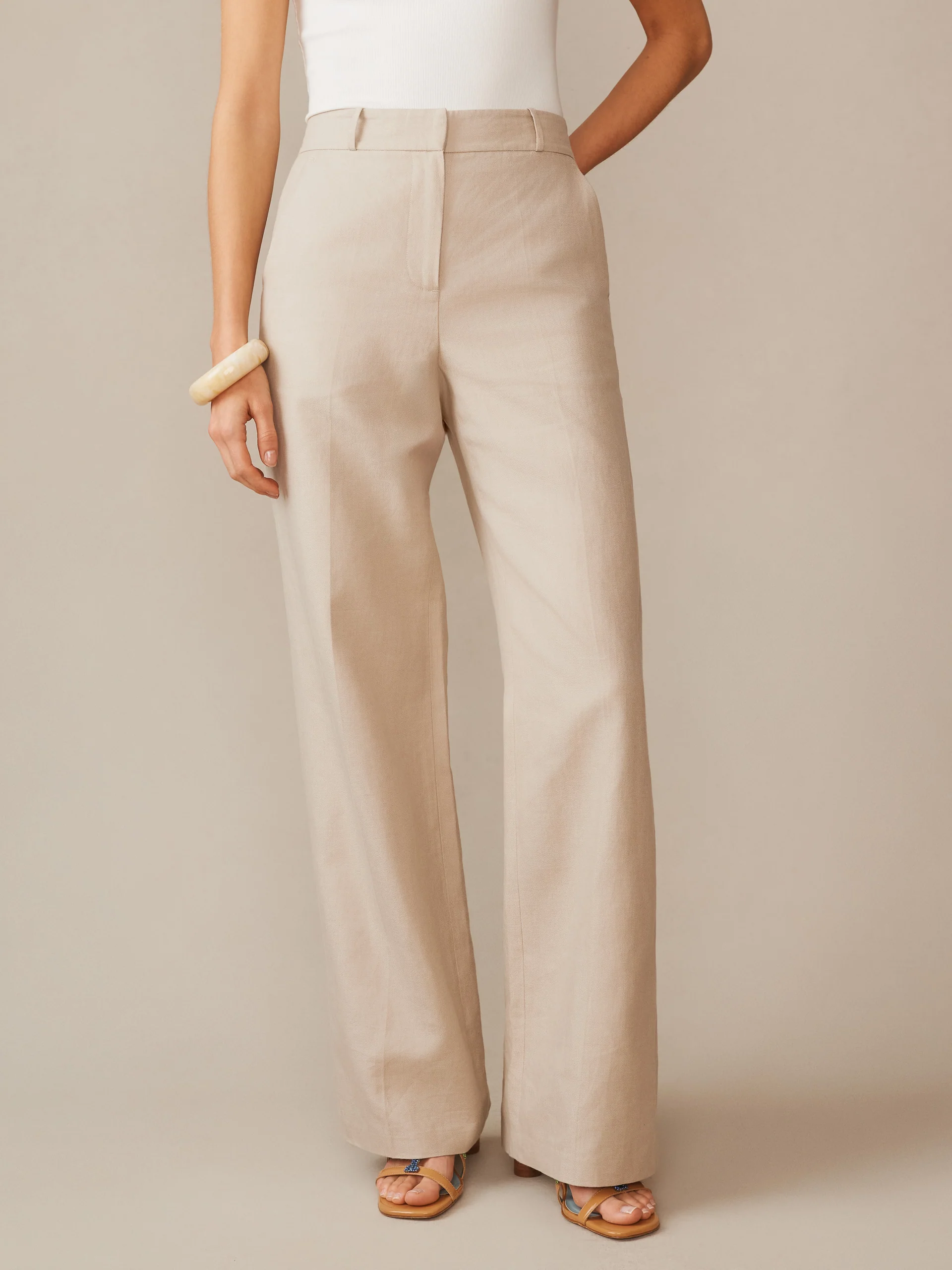 Blythe Linen Blend Pants - Image 3