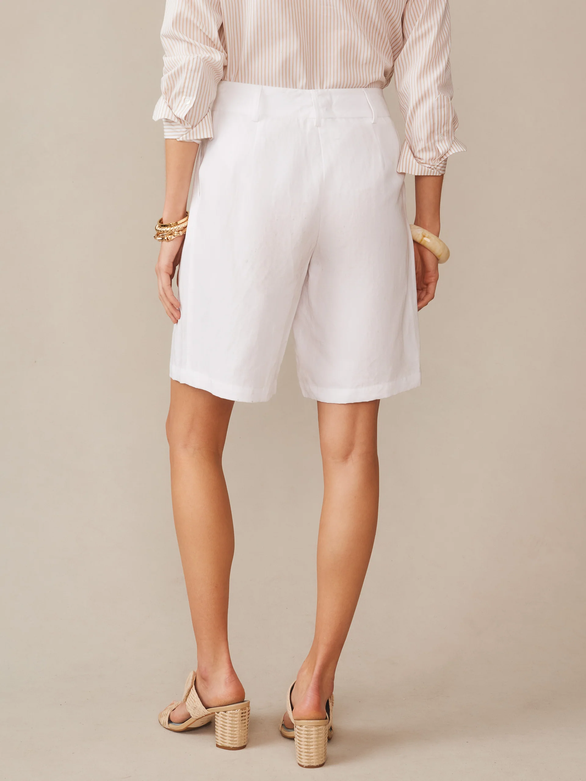 Cooper Linen Blend Shorts - Image 4