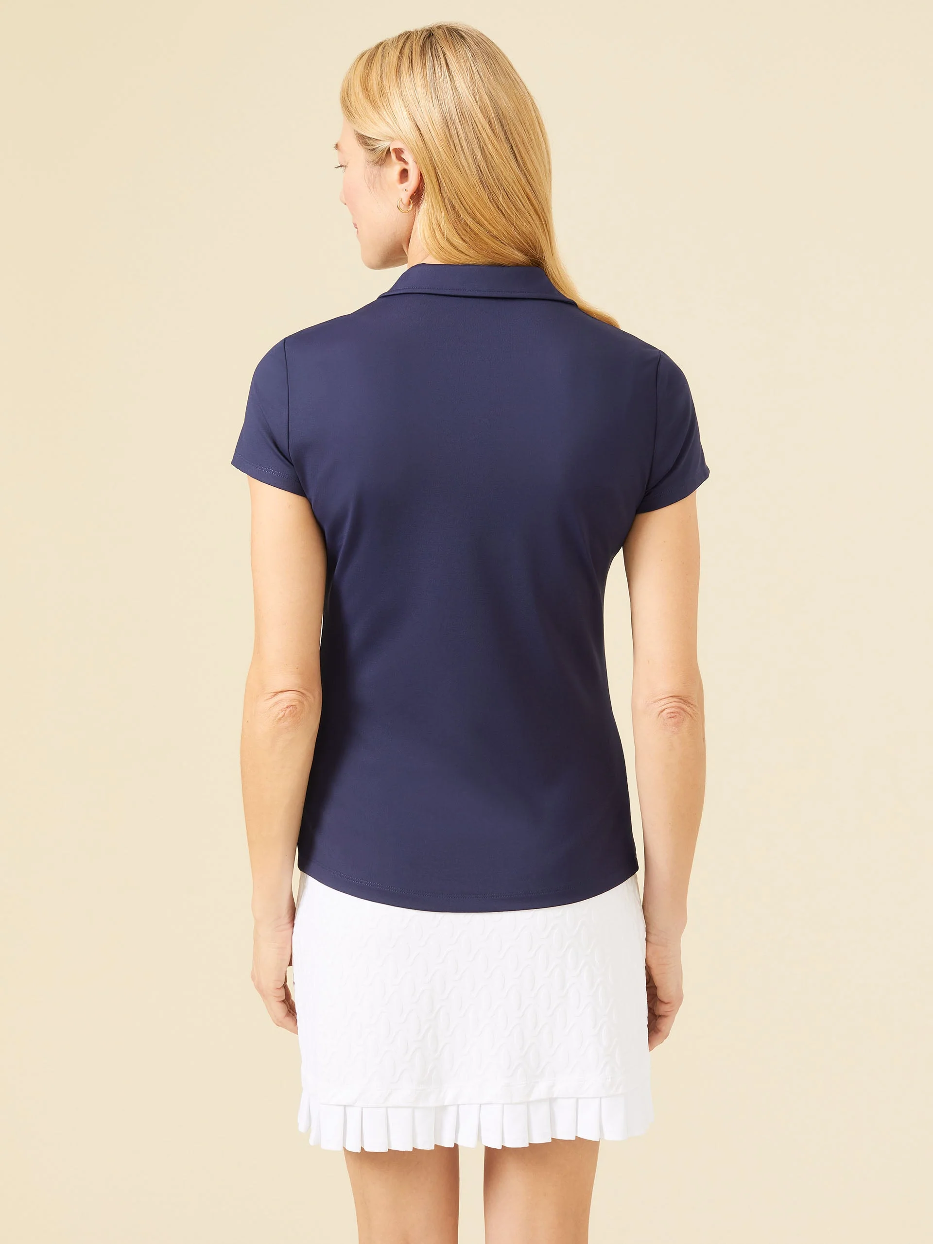 Court Cap Sleeve Polo - Image 4