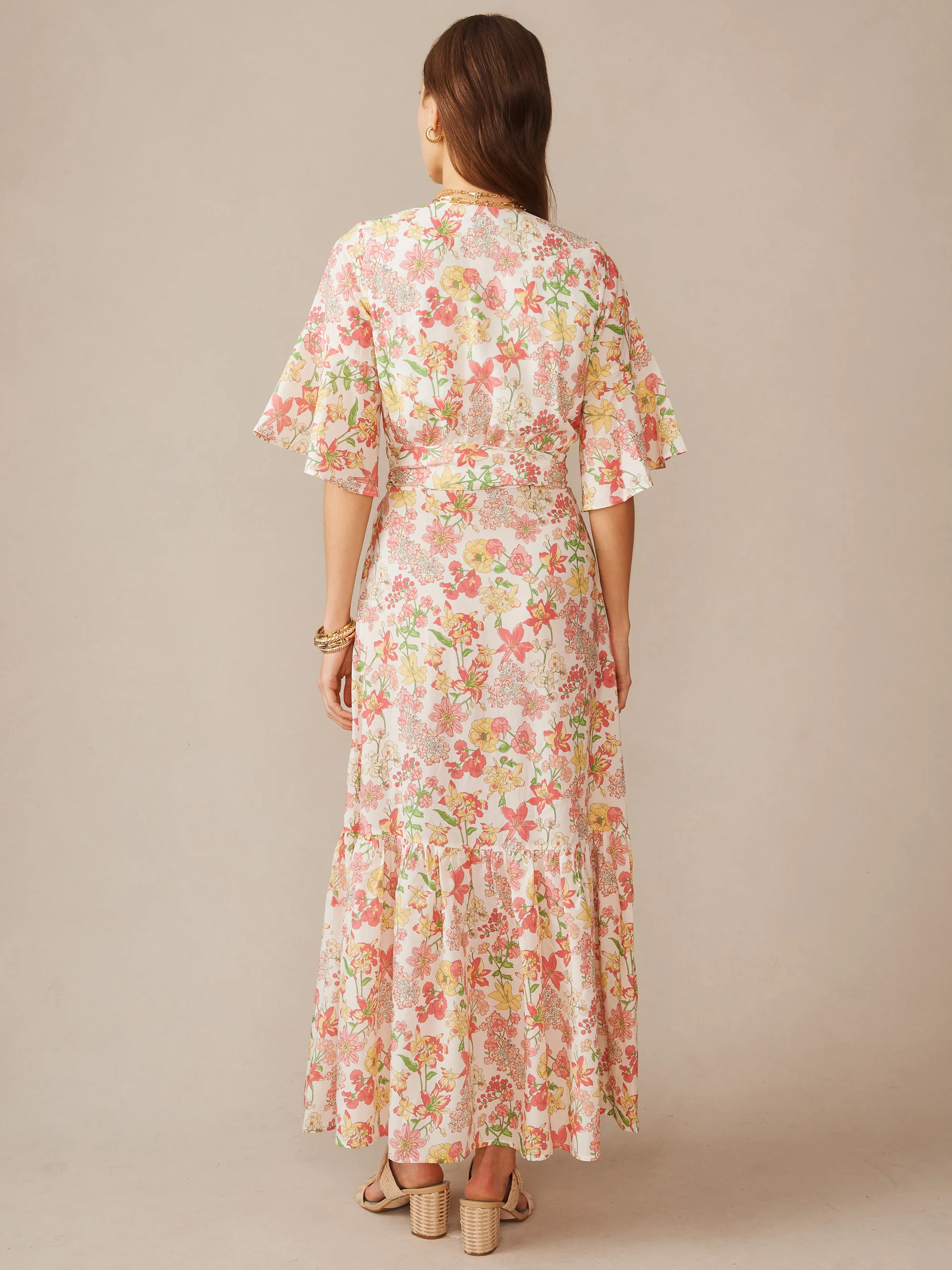 Emily Wrap Dress in Floral Villa - Image 4