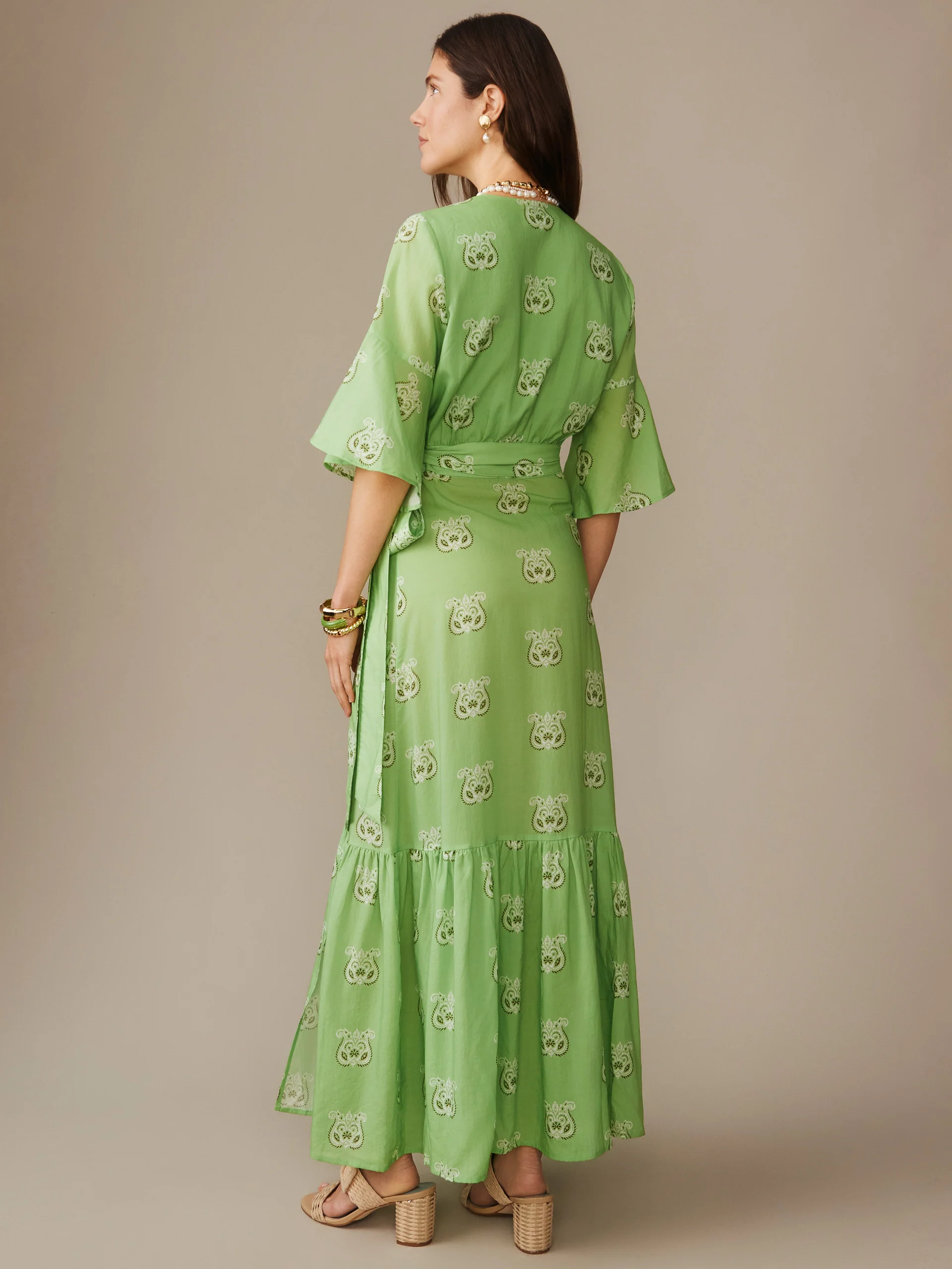 Emily Wrap Dress in Siesta - Image 4