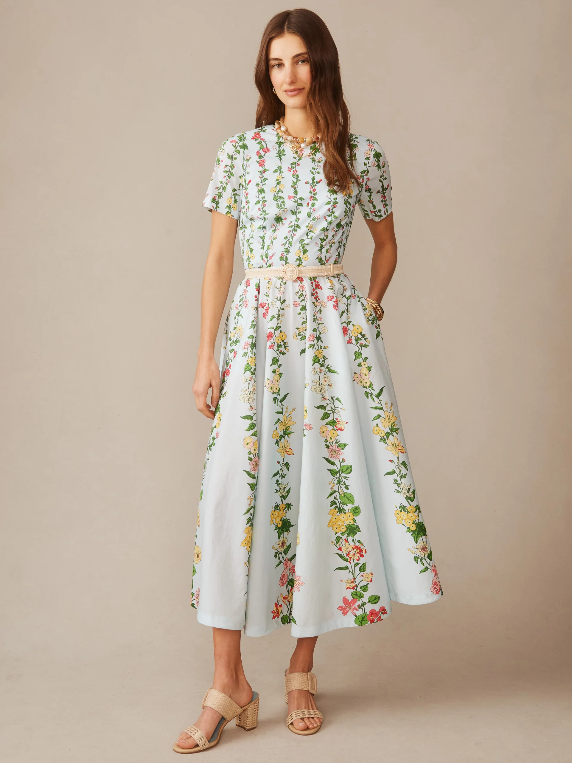 Grace Dress in Floral Medley Ray - Image 3