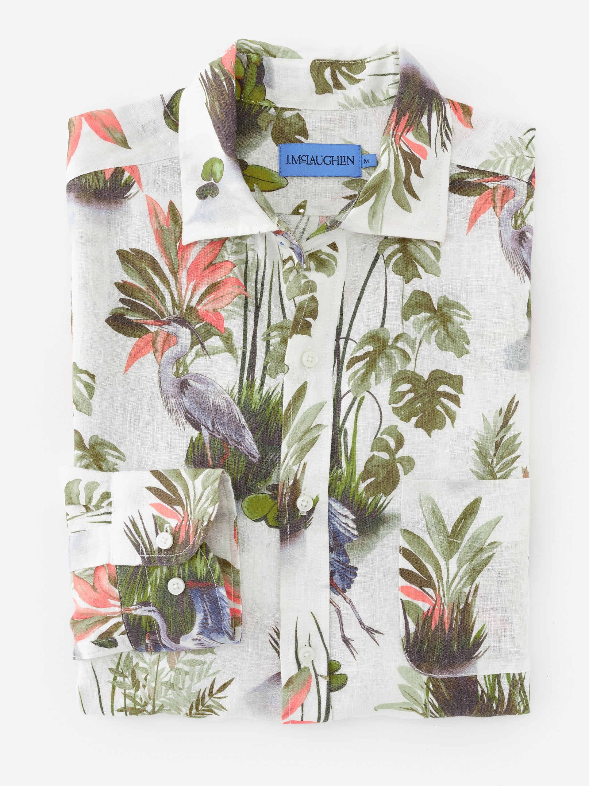 Gramercy Linen Shirt in Tidal Palms - Image 4