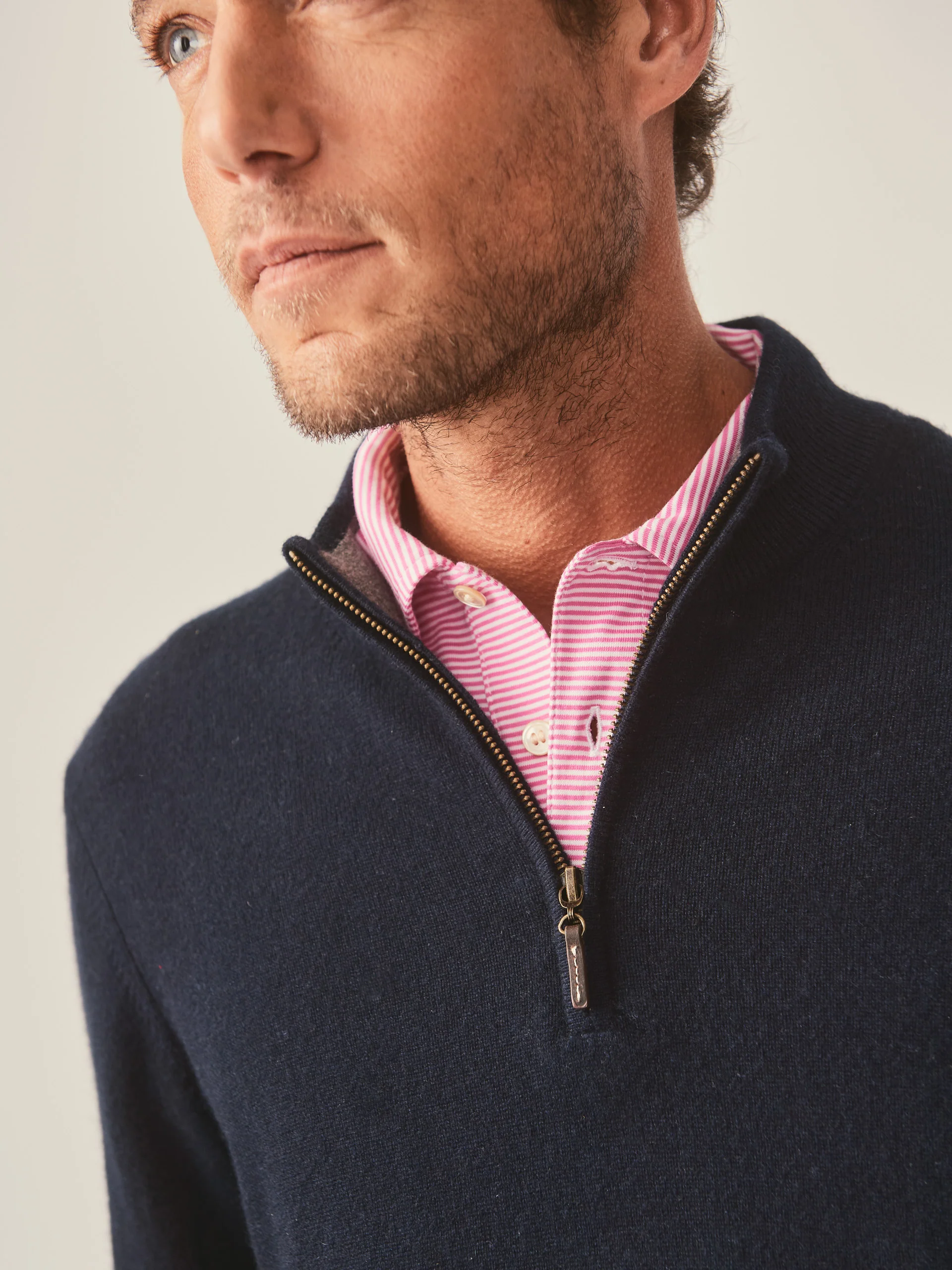 Henry Cashmere 1/4 Zip - Image 3