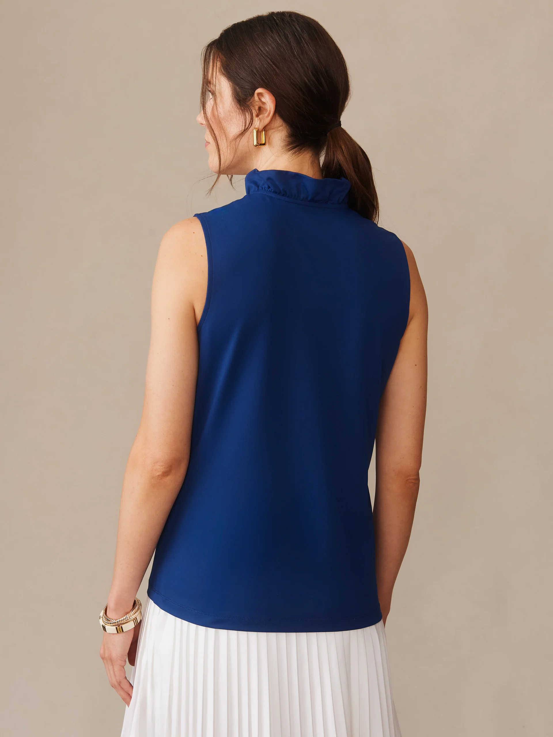 Kate Sleeveless Ruffle Top - Image 4