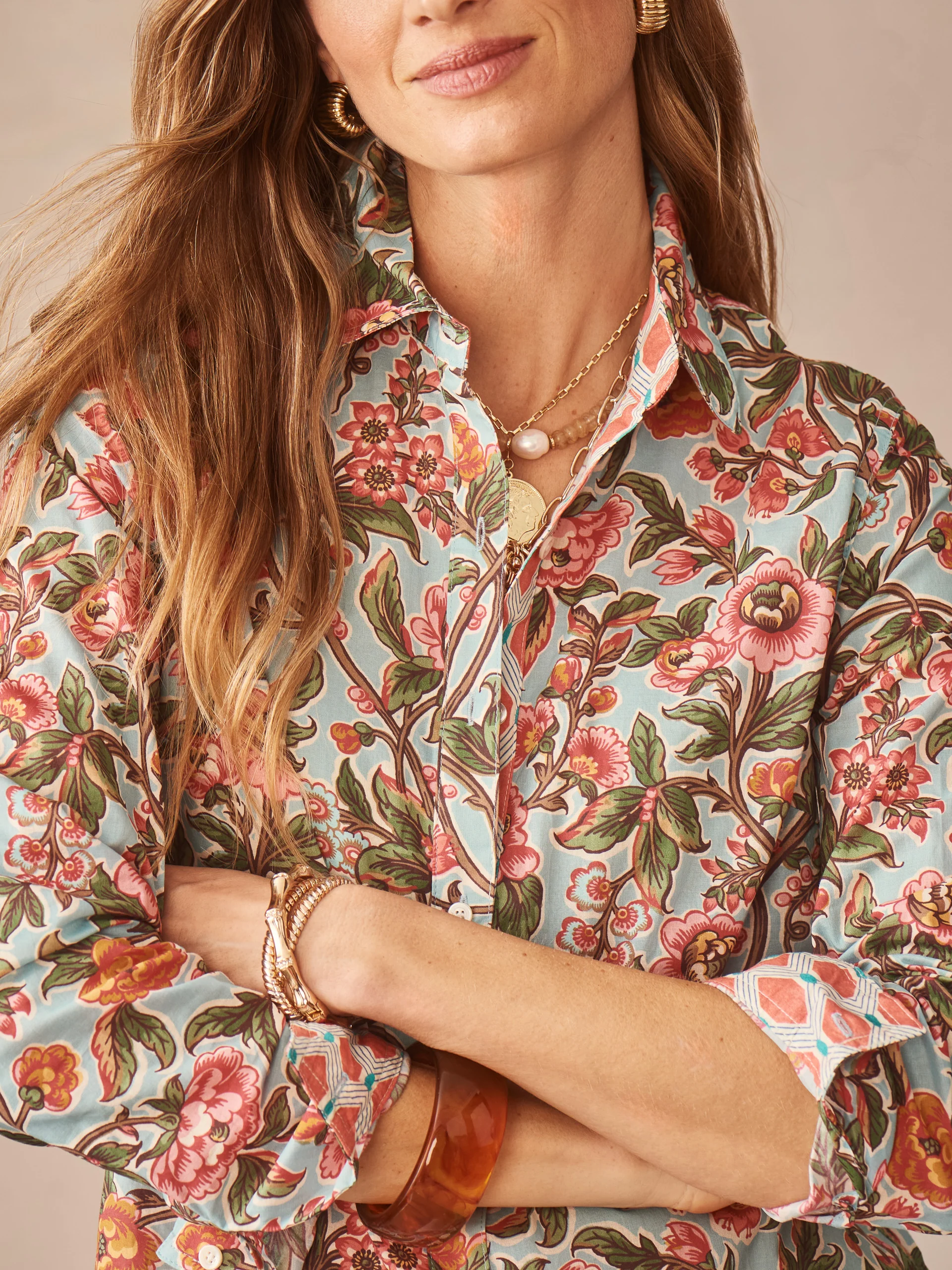 Lois Shirt in Bucolic Beekeeper - Image 3