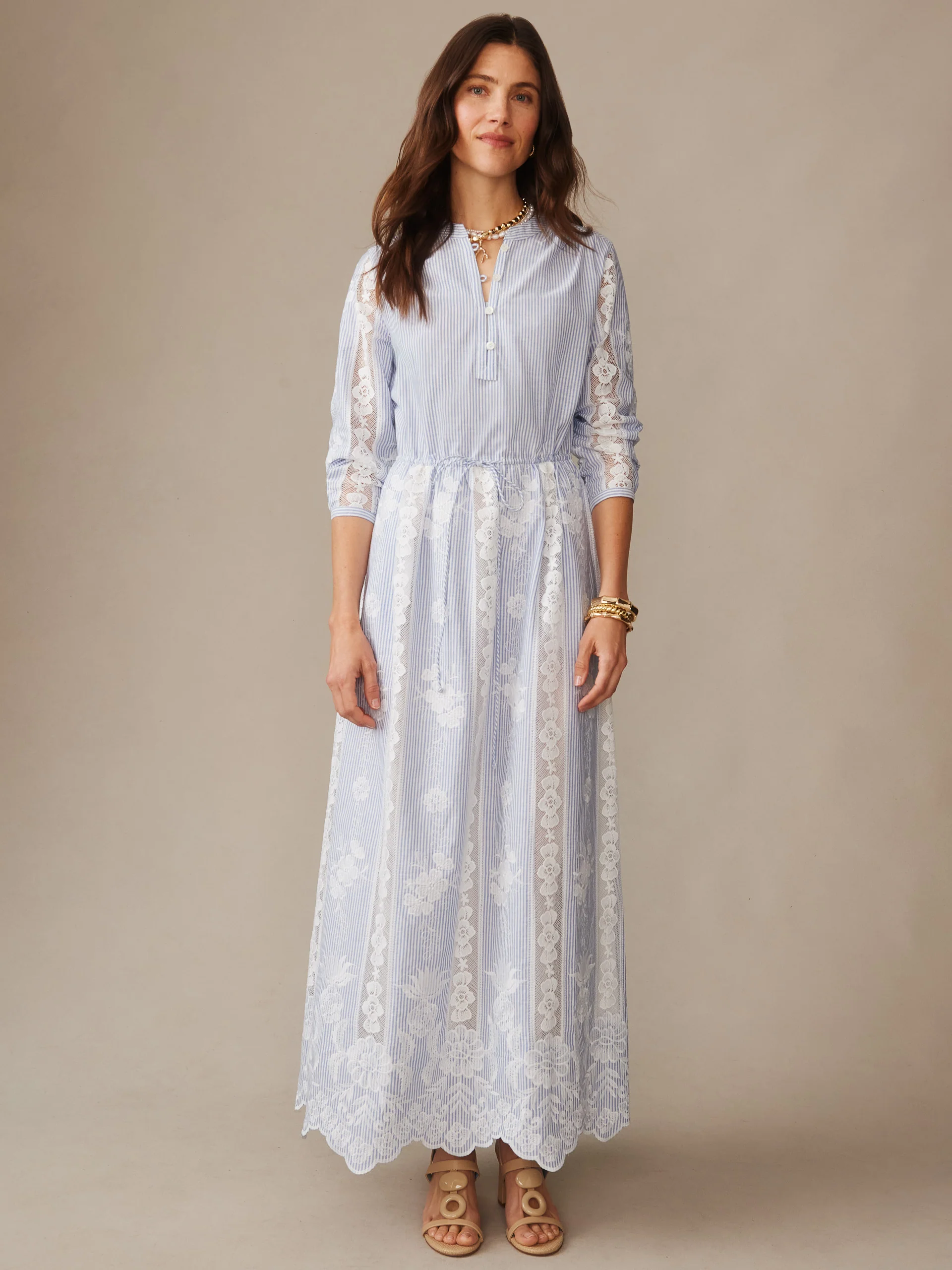 Margaret Dress in Stripe - Image 3