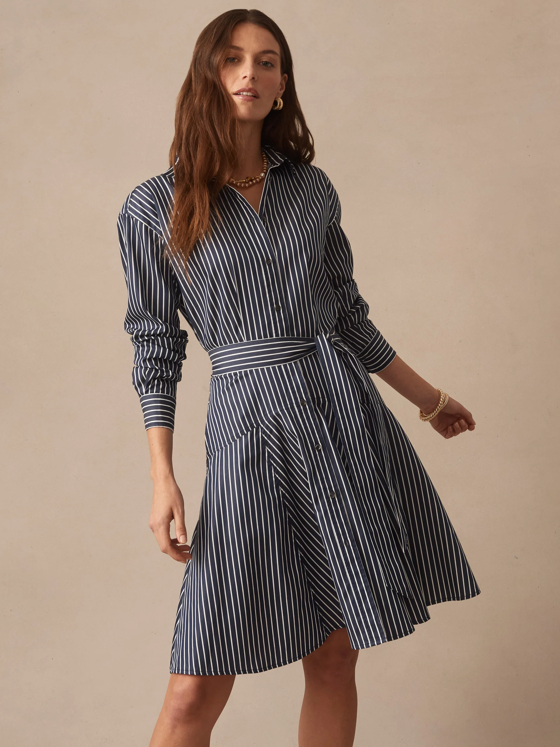 Mary Dress in Stripe - Image 3