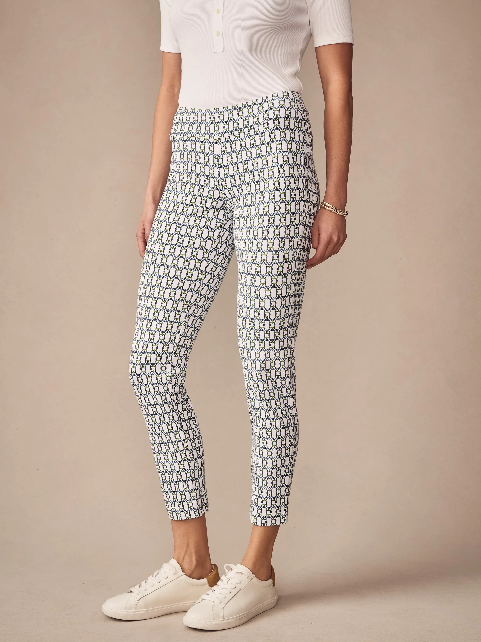 Newport Capri Pants in Signet Lock - Image 3