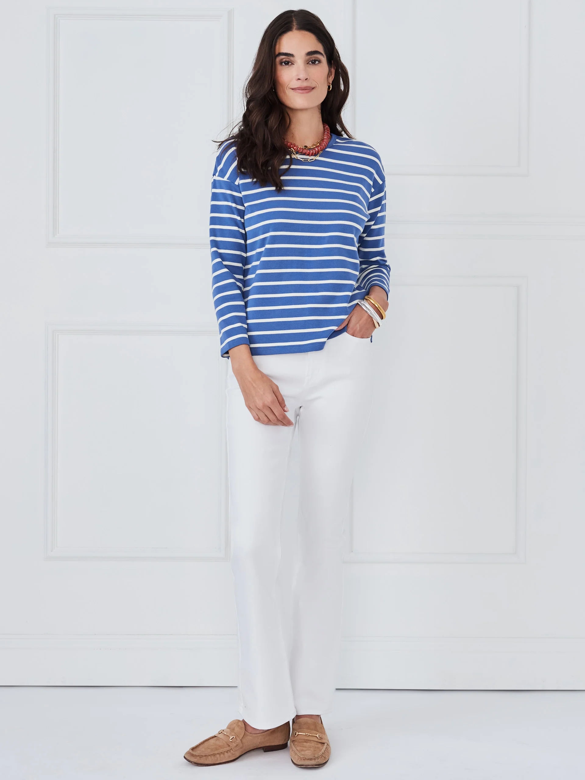 Nico Tee in Blazer Stripe - Image 3