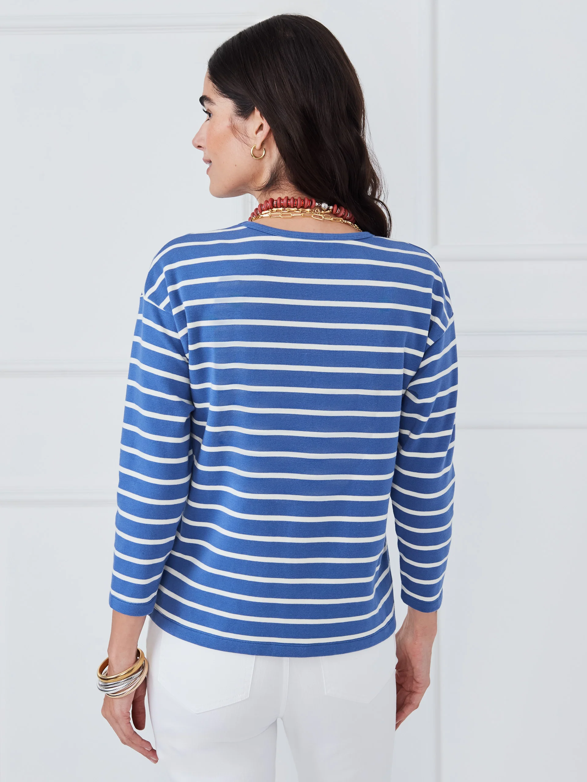 Nico Tee in Blazer Stripe - Image 4