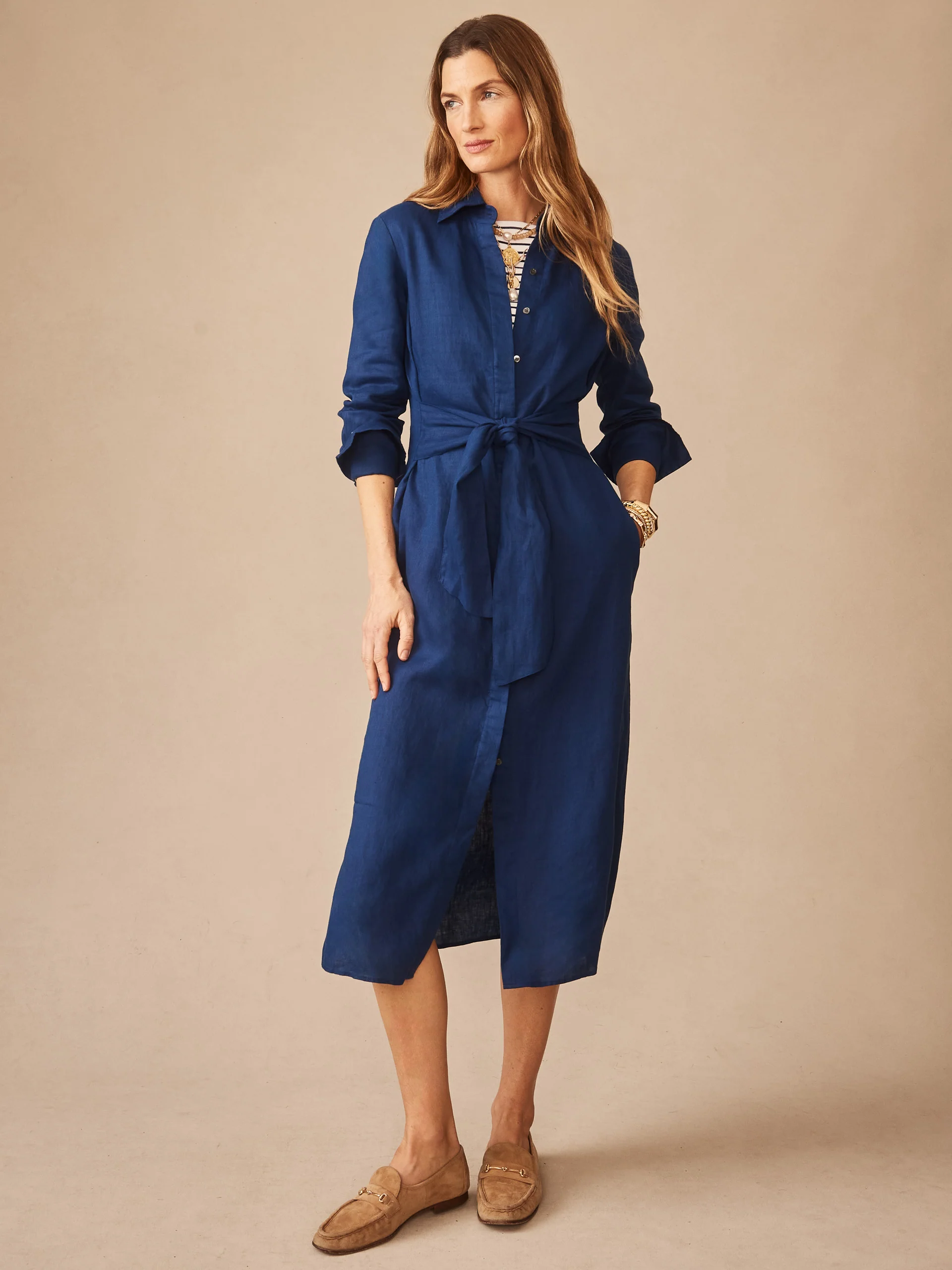 Orla Linen Dress - Image 3