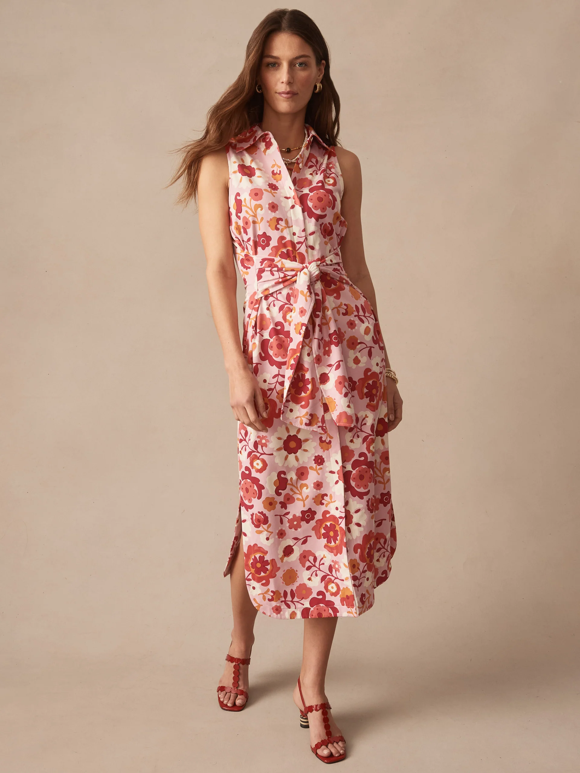 Orla Sleeveless Dress in Floral Daydream - Image 3