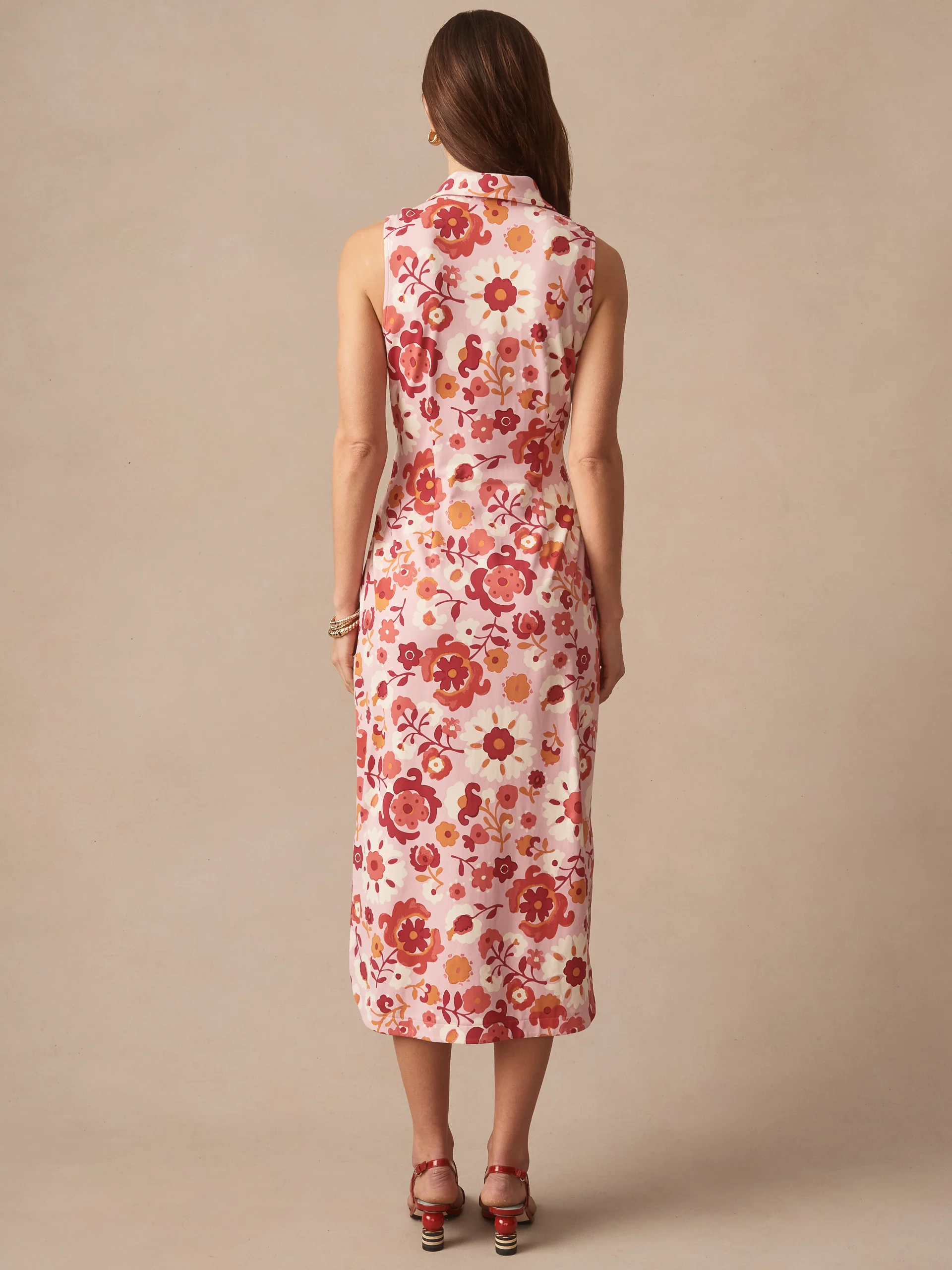 Orla Sleeveless Dress in Floral Daydream - Image 4