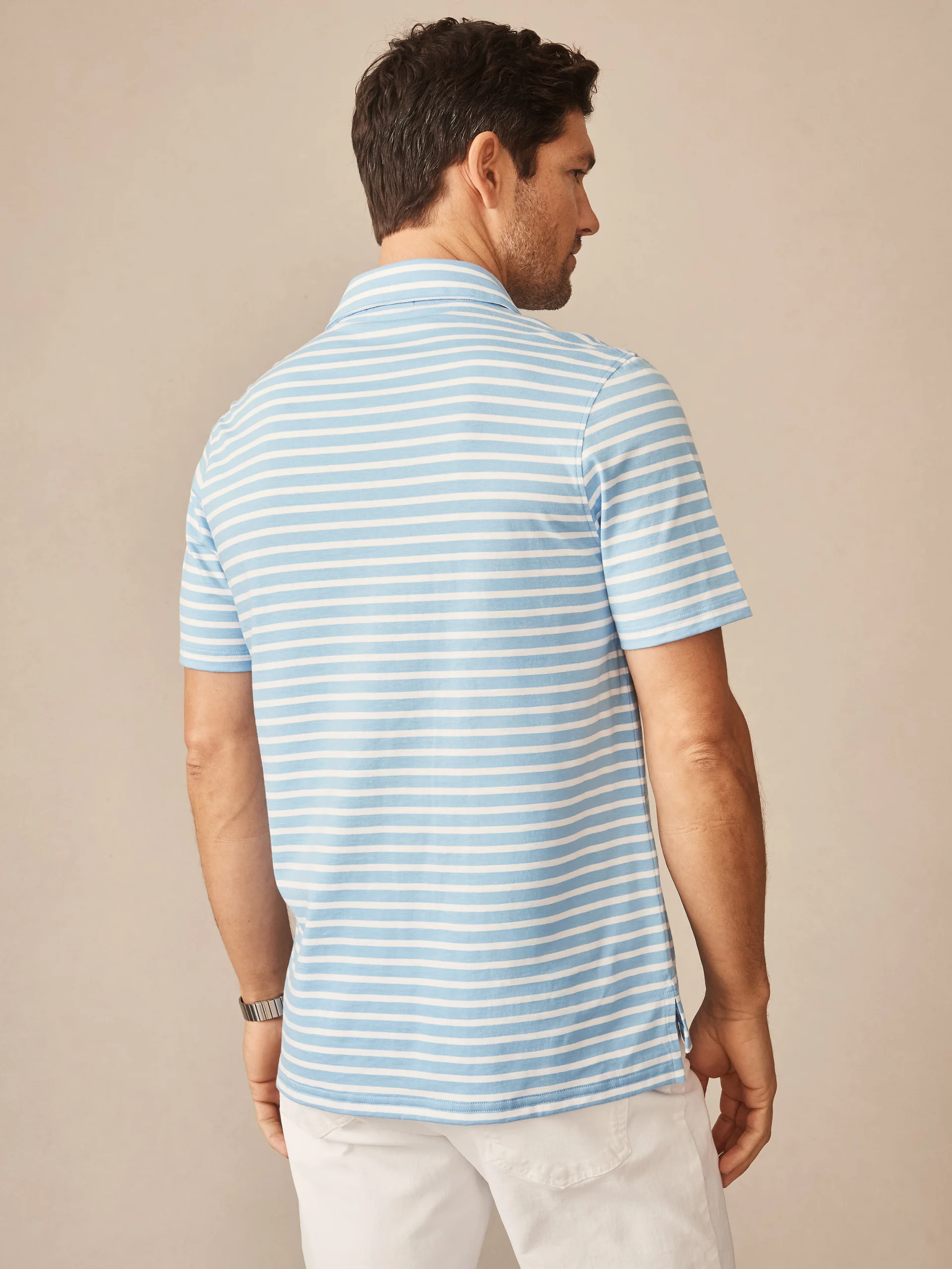 Owens Polo in Breton Stripe - Image 3