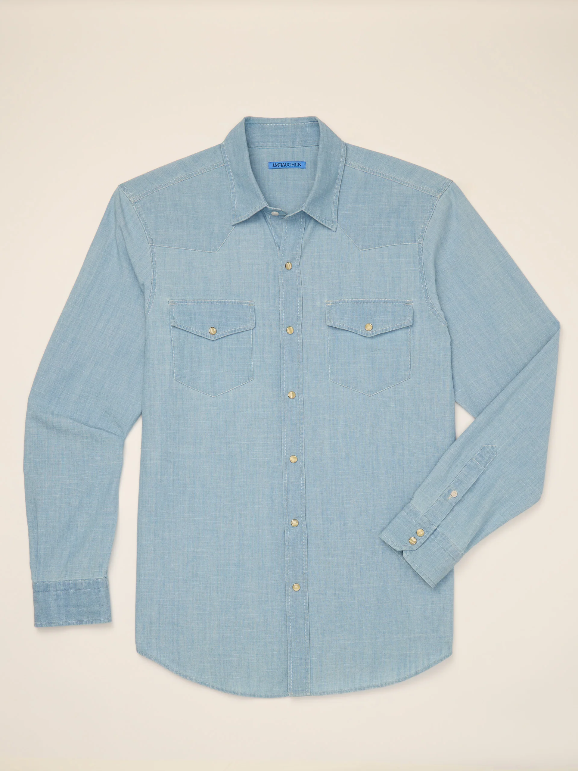 Ace High Woven Chambray Shirt - Image 3