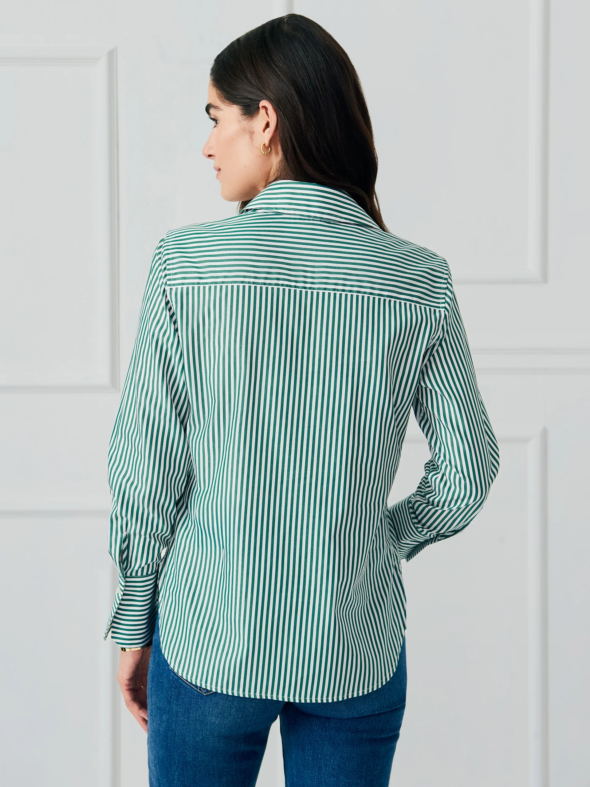 Sloane Shirt in Stripe - Image 4
