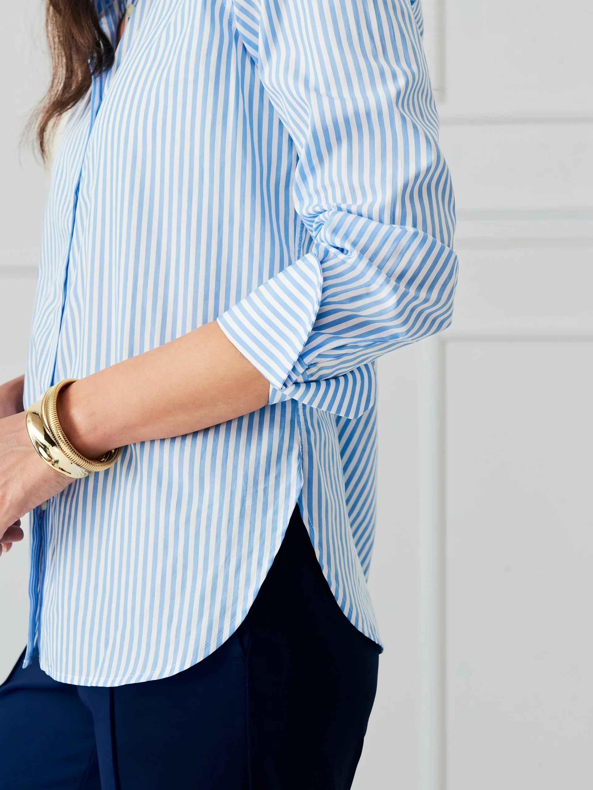 Sloane Shirt in Stripe - Image 3