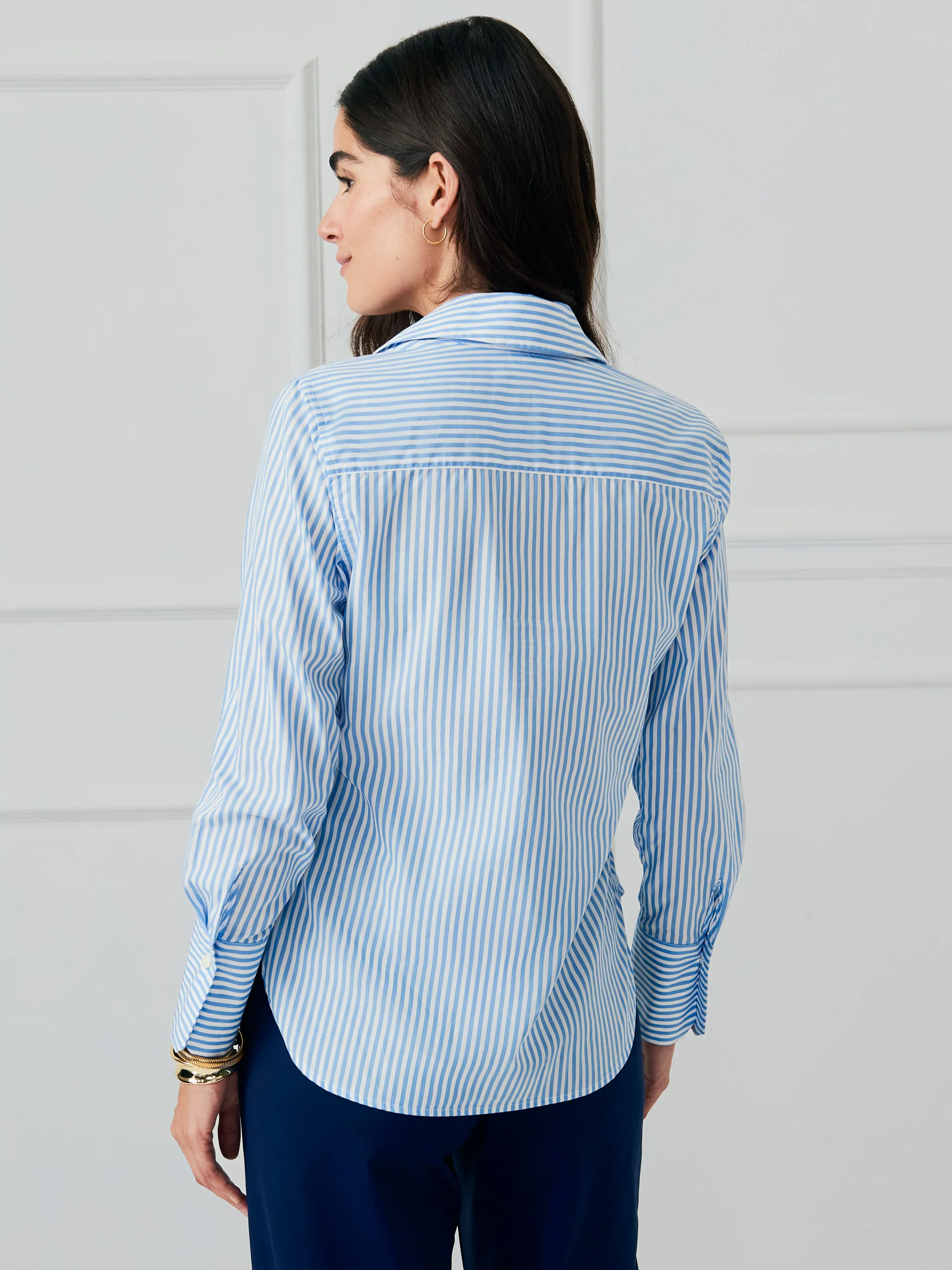 Sloane Shirt in Stripe - Image 4
