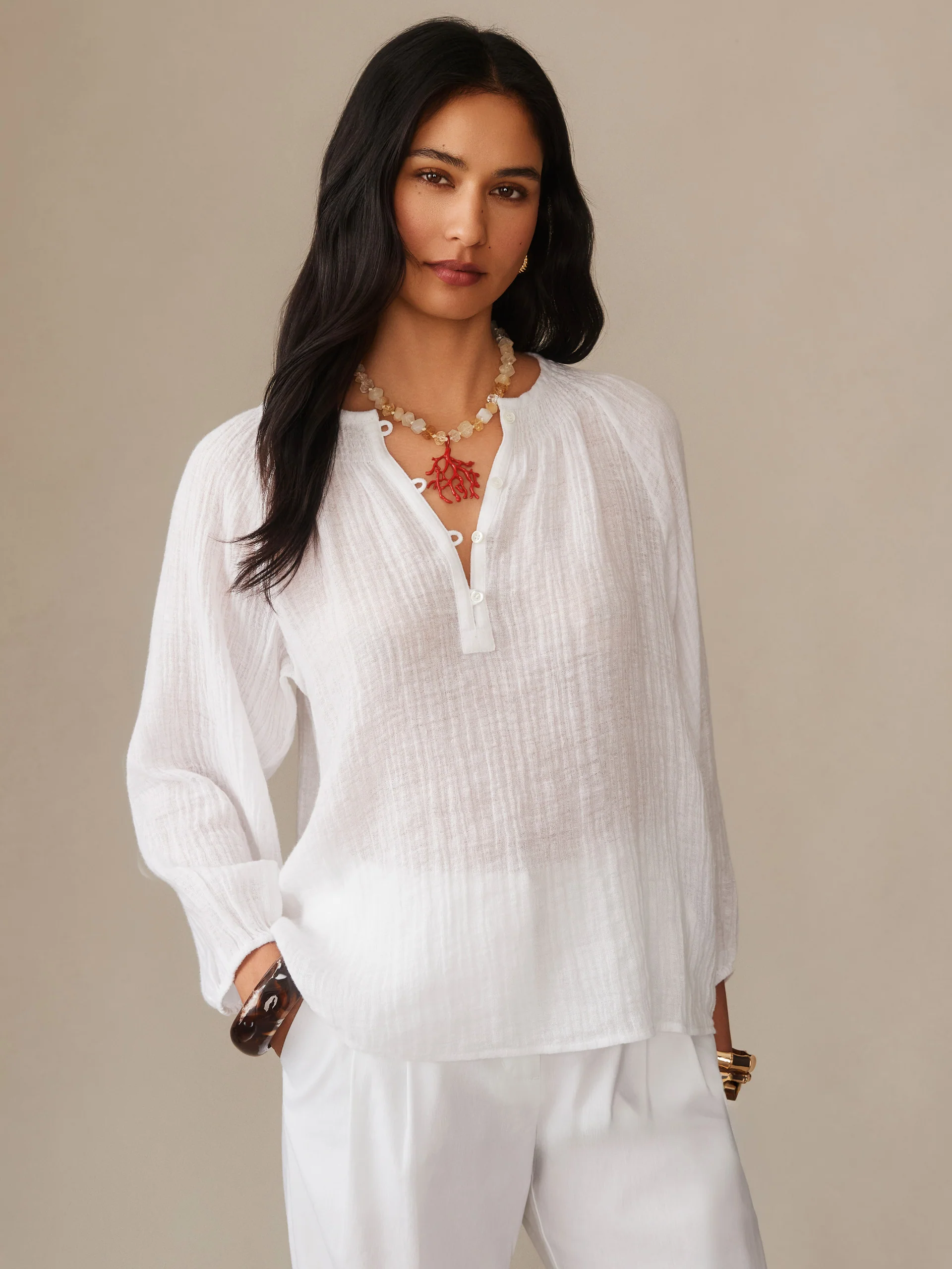 Tatiana Linen Blouse - Image 4