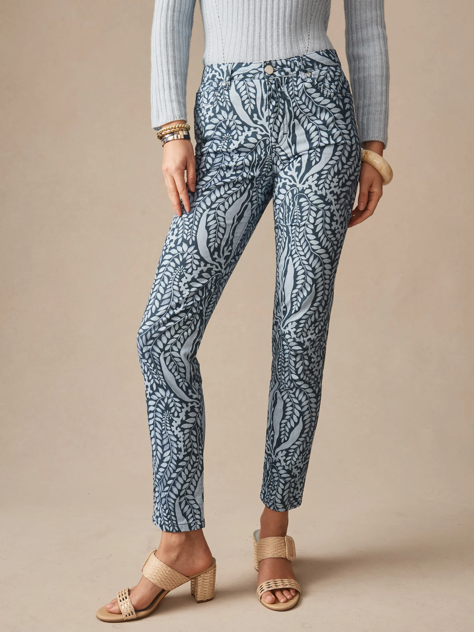 Watson Cotton Cashmere Pants in Coral Current - Image 3