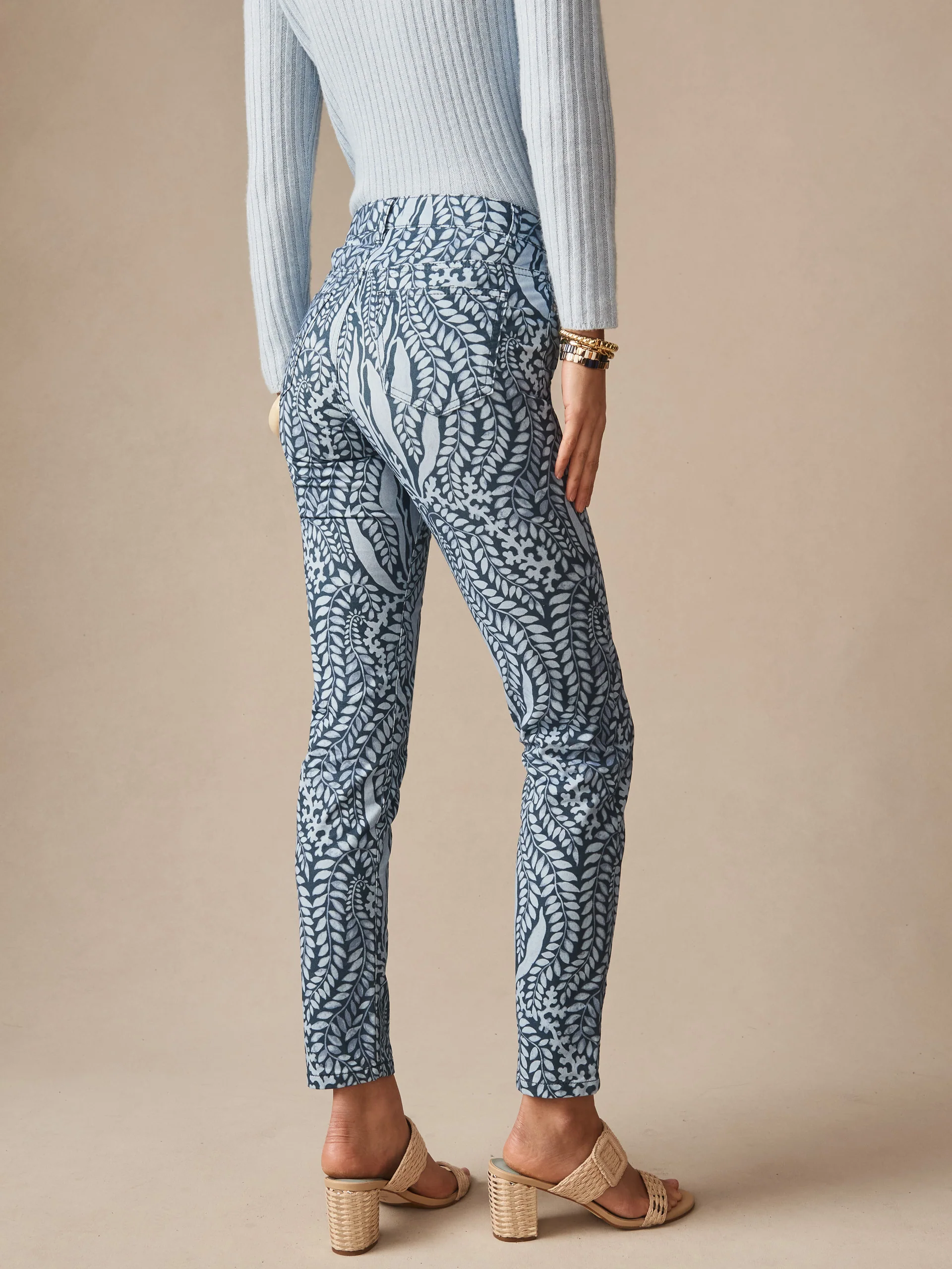 Watson Cotton Cashmere Pants in Coral Current - Image 4
