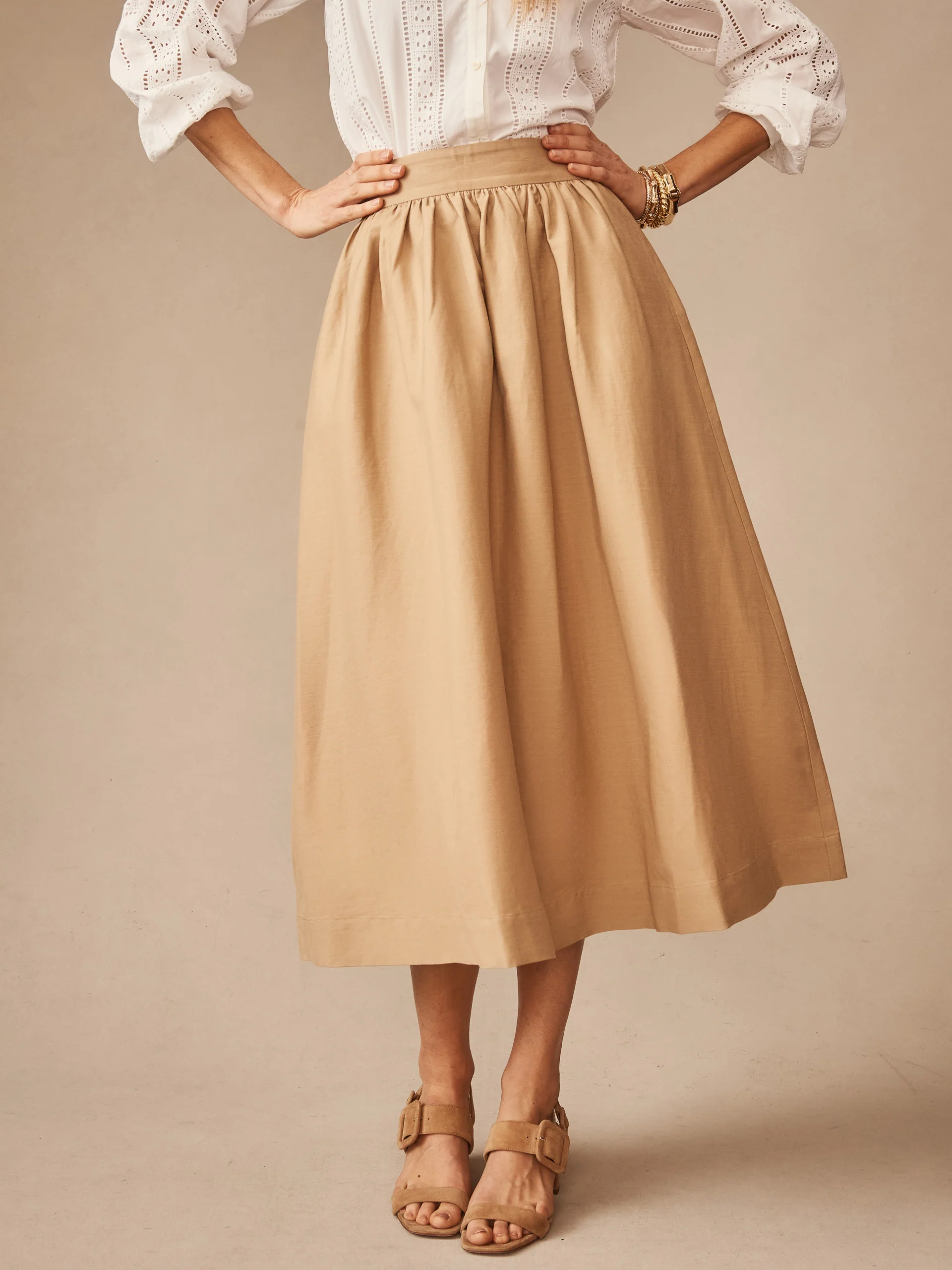 Winnie Linen Blend Skirt - Image 3
