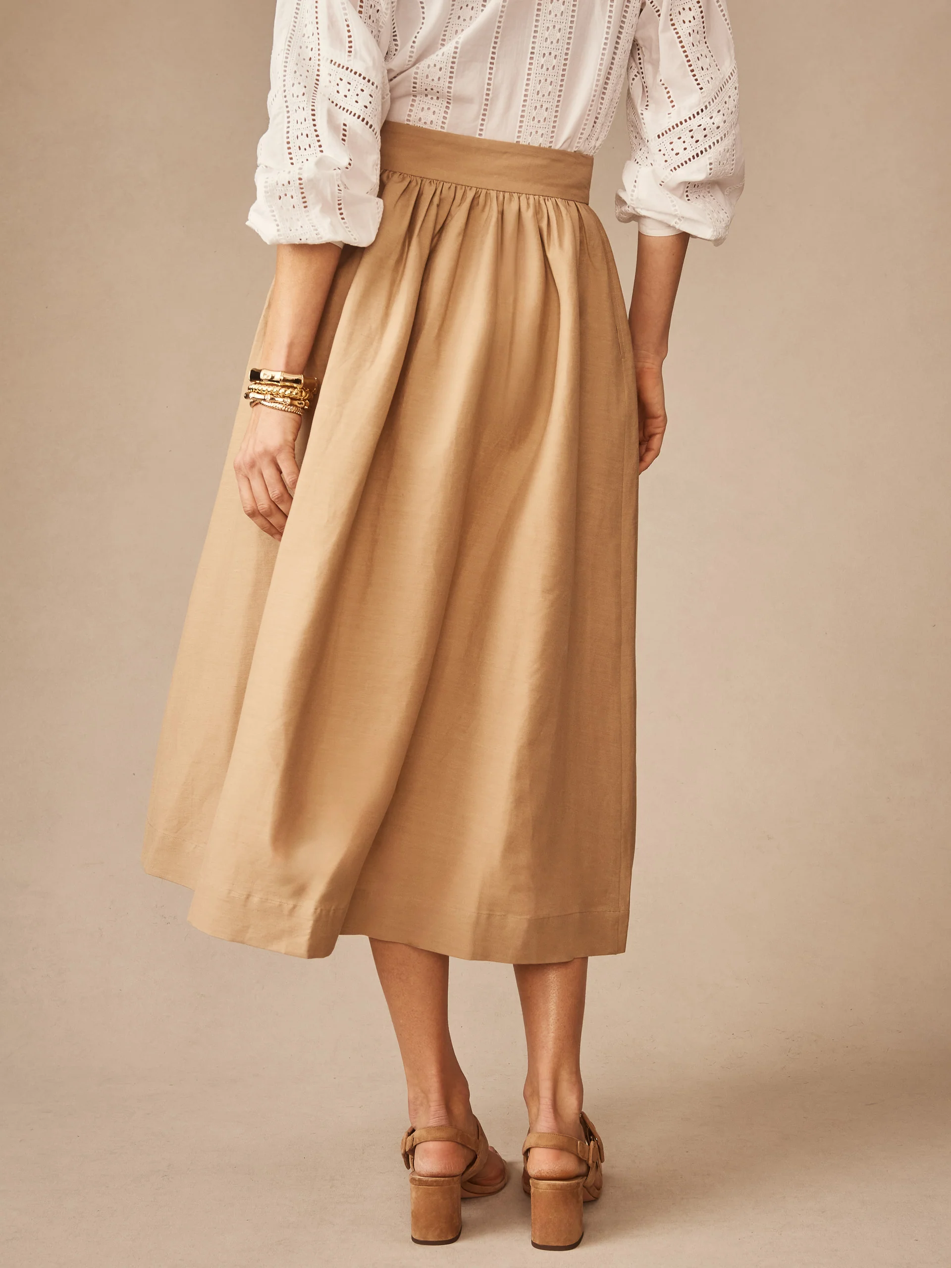 Winnie Linen Blend Skirt - Image 4
